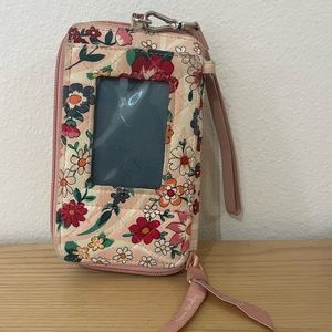 Vera Bradley wristlet ID phone holder VERY USED